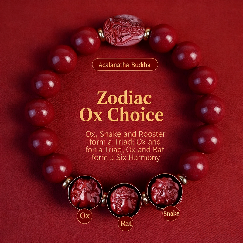 Twelve Zodiac Bracelets, Triad Harmony and  Six Harmony Zodiac,  original Buddha